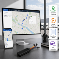 Rastreador GPS GSM 2G Keson KS199B con Corte Remoto de Motor, Relé SOS, Micrófono de Voz, BDS para Coche, Camión, Motocicleta, Flota, OEM, Venta al por Mayor, Compatible con PC