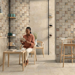 Carreaux en porcelaine 300x600 Super Blanc Brillant, Design Minimaliste Moderne Élégant, Antidérapants, Résistants aux Acides, pour Villa, Salle de Bain, Bureau - Product Image 3