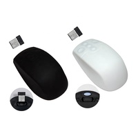 Mouse sem fio de silicone ip65 2.4ghz com micro-receptor usb3.0