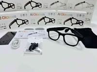 Gafas Inteligentes con IA G2, Transmisión Wi-Fi, Cámara para Tomar Fotos y Videos, Grabación de Audio 1080P, Traductor IA, Auriculares Integrados