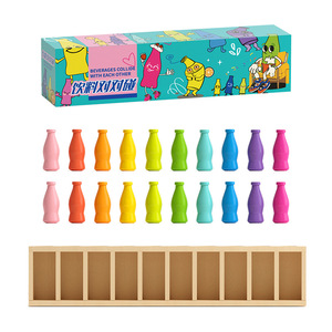 Juego educativo de botella de madera para niños, juego de clasificación de cognición de Color escolar, juego de entrenamiento cerebral de memoria divertida - Product Image 4