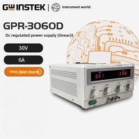 GWInstek Alimentation CC à régulation linéaire GPR-3060D, GPR-6030D, GPR-1810HD avec capacité de 30V et 6A.