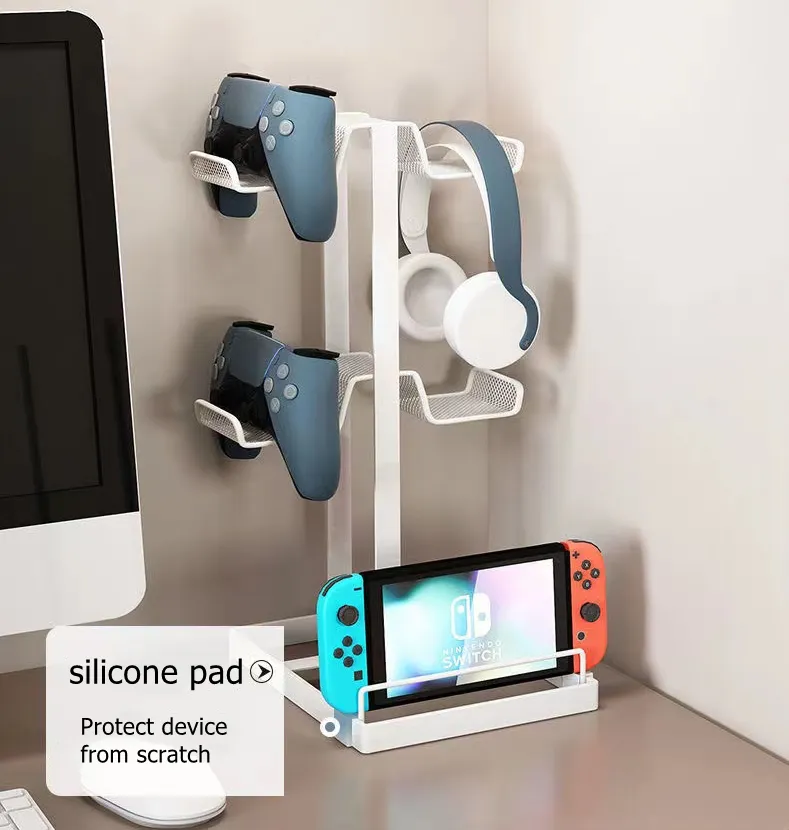 Gawai Rumah Unik Game Pengendali Game Joystick Pemegang Headphone Berdiri untuk Konsol Game