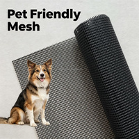 Nouvelle conception de moustiquaire en polyester pour fenêtre, protection renforcée anti-griffures de chat, adaptée aux animaux domestiques, pour patio