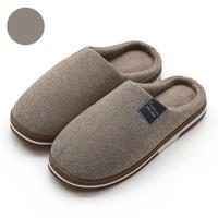 Chaussons d'intérieur en coton pour hommes, grande taille, avec massage lumineux, à bout fermé