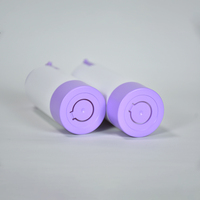 Flacon pompe sans air en ABS de luxe avec logo personnalisé, pulvérisateur à visser, rechargeable et remplaçable pour l'emballage de sérum de soin de la peau