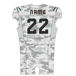 زي كرة القدم الأمريكية للرجال بنمط التمويه مع طباعة بالتسامي - Product Image 2