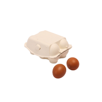 Vente en gros pour l'emballage des œufs en carton de pulpe de 4 cellules d'œufs utilisant comme boîte de rangement pour la livraison logistique plateau à œufs en papier prix fournisseurs