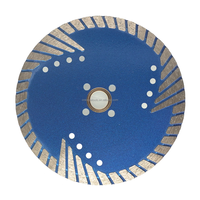 Usine directement vendre 4.5 "/5"/6 "disque de coupe à sec diamant avec dents de Protection latérale 115mm-230mm pour quartzite en béton