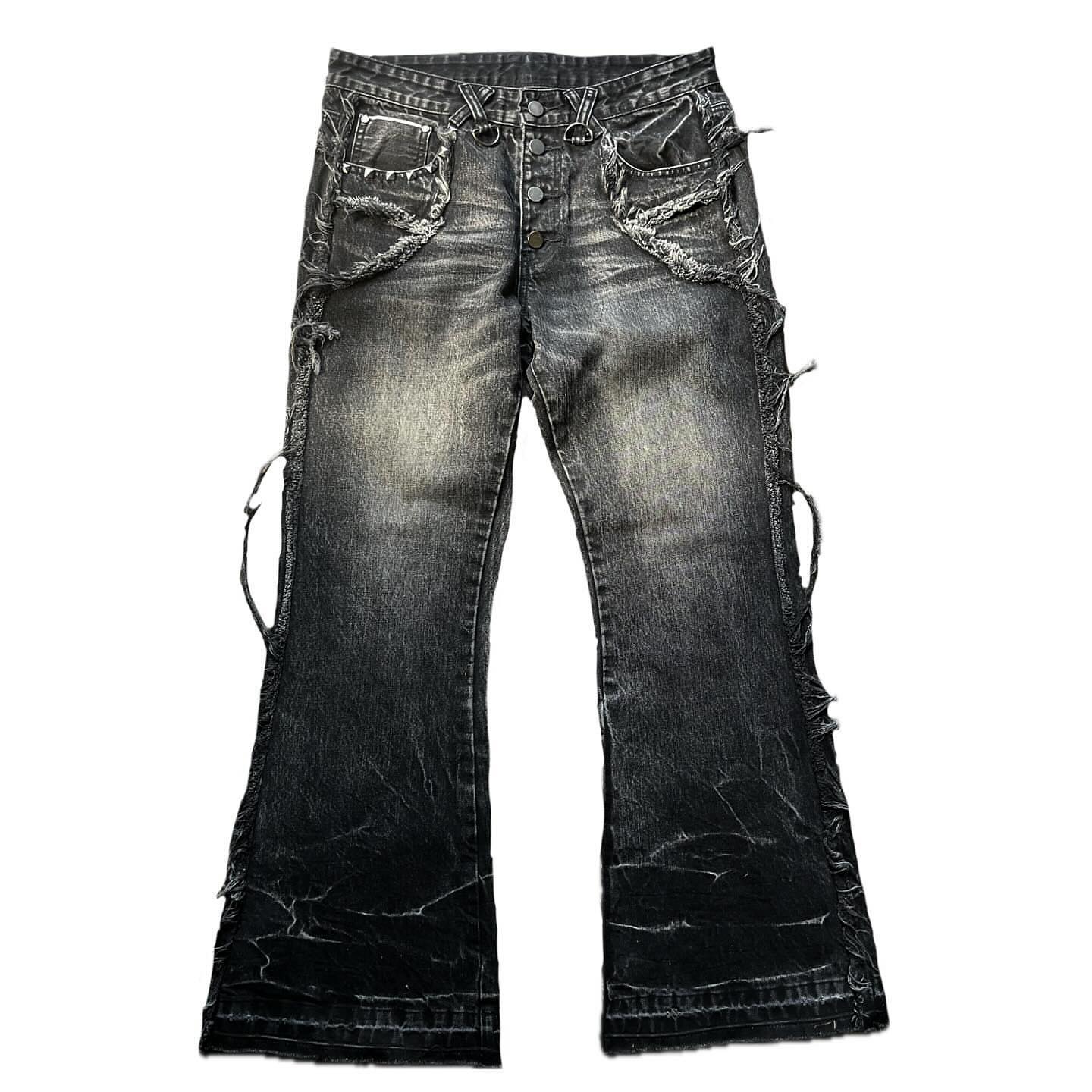 jeans arrugados que reinicia su declaración de Vogue