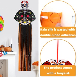 Trending Large Day of the Dead Hanging <strong>Decor</strong> Dia De Los Muertos Hanging Sugar Skull for <strong>Halloween</strong> Party Home <strong>Decor</strong> - Product Image 4