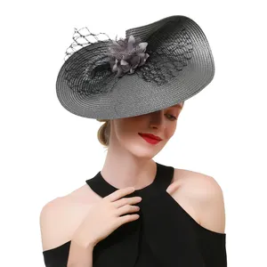 Wedding Hat Fascinator Fashion Fascinator Kentucky Derby Hat Straw Pillbox Hat Cocktail Wedding Tea Party Headband For Women