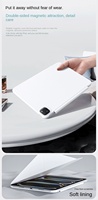 Pad 7/7 Pro 11 inç için Orijinal Manyetik Çift Taraflı Koruyucu Kılıf Akıllı Deri Tablet Kılıfı (Siyah)