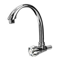 Robinet de lavabo en PVC ABS à poignée unique, fabriqué en Chine, pour économiser l'eau dans la salle de bain