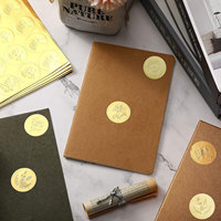 Autocollants auto-adhésifs pour enveloppes en relief dorées Étiquettes d'invitation de mariage étanches et brillantes pour le bricolage Autocollant adhésif en PVC
