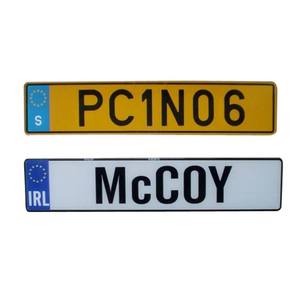 Placa de matrícula de coche con número de aluminio reflectante europeo personalizado placa de matrícula de coche de Grecia - Product Image 2