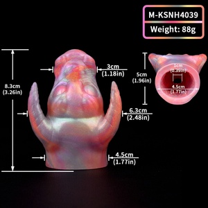 FUNSM Jouet sexuel en silicone sûr pour le corps, en forme de tête de vache, pour jeux de fantaisie, BDSM, bondage et flirt en couple - Product Image 2