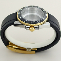 Boîtier de montre de plongée SUB 40MM en acier à rotation unidirectionnelle avec verre saphir pour mouvements NH35/36 NH72/70 Miyota8205 ETA2824 - Vente chaude