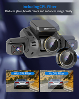 Cámara para Coche 4K IPS de 5 Canales (Delantera/Trasera/Izquierda/Derecha) con Grabación 360°, DVR, Caja Negra, CPL, IA, DMS, WiFi 5G, GPS y 1 Año de Garantía