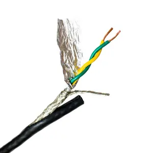 Cable de micrófono de calibre 22 2x20AWG, chaqueta flexible suave de PVC OD 3,5mm 4,2mm, cable de extensión de micrófono y cable de audio