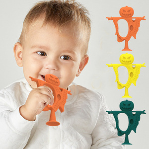 Mordedor de Silicona para Bebé, Diseño de Calabaza Monstruo, Juguete de Dentición Suave Unisex de 0 a 24 Meses - Product Image 1