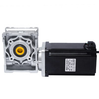 Set Motor Stepper Worm Gear Self-Locking 86mm 36V 8.5N/12N RV040/050 Reducer dengan Driver