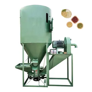 Vertical feed mixer chicken pig cow feed mill mixer poultry feed grinder and mixer machine for South Africa