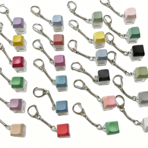 Cube Fidget Pop Chain Adults Keychain Keyboard Key Bulk Toy Keyring Toys Popper Stress Switches Push Button