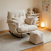 Fauteuil inclinable durable avec structure antirouille et repose-pieds amovible pour balcon, jardin, terrasse, chaise longue de loisirs