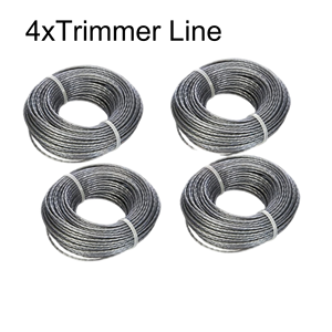 Fil de coupe en nylon de remplacement 4xF016800462, 1,6 mm, 24 m, gris, pour Bosch ART 23/26 SL ART 24 ART 27 ART 23/26/30 Combitrim Easytrim - Product Image 1