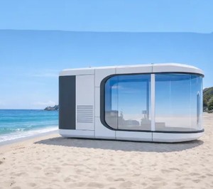 Capsule spatiale futuriste moderne, capsule spatiale circulaire mobile, pièce préfabriquée, maison modulaire prête à l'emploi, maisons portables de Chine - Product Image 2