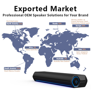 Barra de Sonido 2.0 con Altavoz de Reflejo de Bajos, Sonido Compacto y Nítido para Cine en Casa, Altavoz de Pie con Control Remoto - Product Image 5