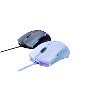 800/1200/2400/6400 Dpi Wired Usb Optical Gaming Mouse Mini Rgb Backlit 6 Buttons Right-handed Aa <b>Battery</b> 1.5m Braided <b>Cable</b> - Product Image 1