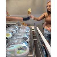 Machine à faire des glaces Galaxy Pro V8, système de refroidissement par air, qualité fiable, machine à glaces, garantie de 2 ans, gelato frais
