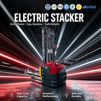 Gerbeur électrique 1,5 tonne 48V IP54 étanche avec port de charge et frein électromagnétique pour la manutention de matériaux en intérieur
