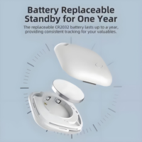 Dispositif anti-perte certifié MFi Apple Airtag 4G IP67 en plastique, traceur GPS Bluetooth portable pour porte-clés et animaux de compagnie