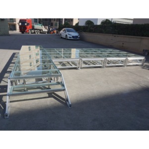 Soporte de plataforma de escenario con acabado de plexiglás de aluminio escenario de evento modular - Product Image 4