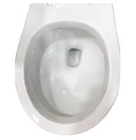 Ensemble WC et lavabo en céramique sans rebord, à chasse directe, deux pièces, avec lavabo sur colonne, pour salle de bain, fabriqué en Chine