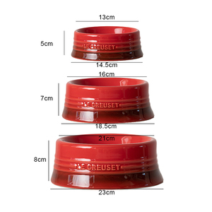 Mangkuk Keramik Gradien Penjualan Terlaris 2026 Aksesoris Hewan Peliharaan Mangkuk Makanan Hewan untuk Anak Anjing dan Anak Kucing - Product Image 3