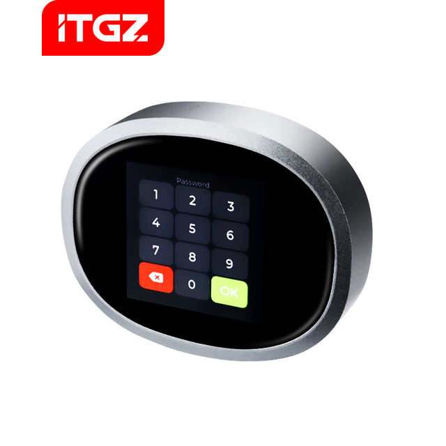 ITGZ Hard Drives 9210B Integrated Password Visual Encryption Mobile Hard Disk Box, Hard Disk External 1tb / 500G NVMe/Sata