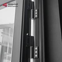Porte extérieure double en aluminium à charnières, insonorisée, de qualité commerciale, pour bâtiment commercial, ALUGUARD