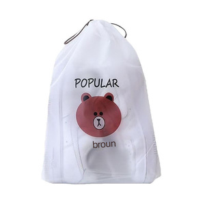 Bear Shaped Shoe Storage Bag 30x40 Drawstring Dust Proof For Dorm Travel - Product Image 3