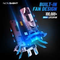Novsight Super lumineux 60W 16000 Lumens H7 9005 9006 phare LED H11 Canbus Turbos LED pour phares de voiture A4 A3 A5 A8