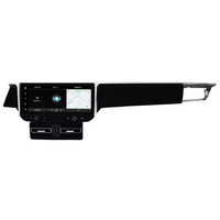 Monitor Mobil Player 12.3 Inch Nirkabel untuk Setir Kiri, Stereo untuk CarPlay USB, Dudukan Dashboard, 1 Tahun untuk Macan 2014-2017