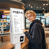 Kiosque tactile Android/Windows de 23 pouces avec caméra pour machine de paiement automatique en magasin alimentaire avec ou sans lecteur de code