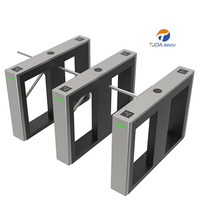 Tourniquet trépied semi-automatique IP66 pour entrée de supermarché avec contrôle d'accès RFID/visage/QR/empreinte digitale/ESD, en acier inoxydable sans balais
