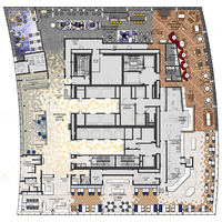 Design d'intérieur moderne pour hôtel, restaurant, café, tables et chaises utilisées pour les cafés commerciaux, sièges de banquette demi-ronds pour projet