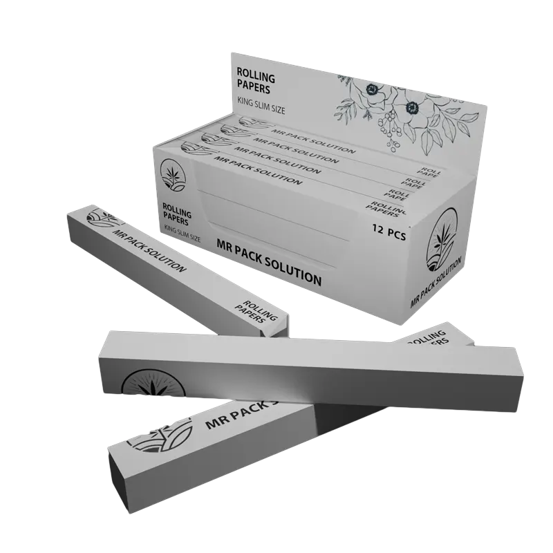 Los productos más nuevos Pre SellProof Stash Box Roll Caja de papel de embalaje reciclada independiente