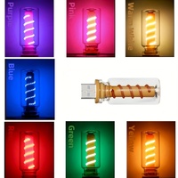 Touch-Glasflasche Retro Auto USB Nachtlicht IP67 Wasserdicht Plug-and-Play Tragbares Mehrfarbiges LED-Atmosphärenlicht