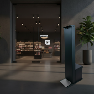 Distributeur de savon mousse en acier inoxydable à pédale manuelle au design moderne, revêtement noir allemand, pour salle de bain d'hôtel, hygiène - Product Image 5